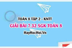 Bài 7.32 SGK Toán 8 Tập 2 Kết nối tri thức